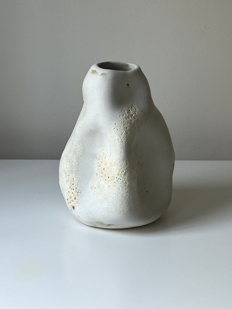 White Lava Vase, 2024