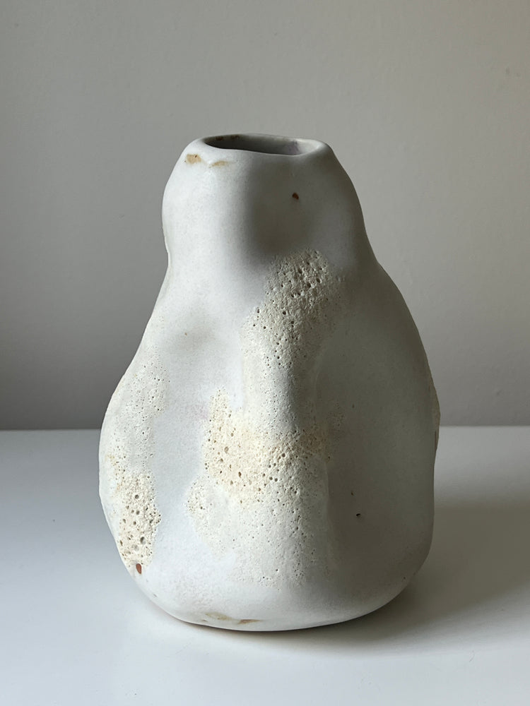 White Lava Vase, 2024