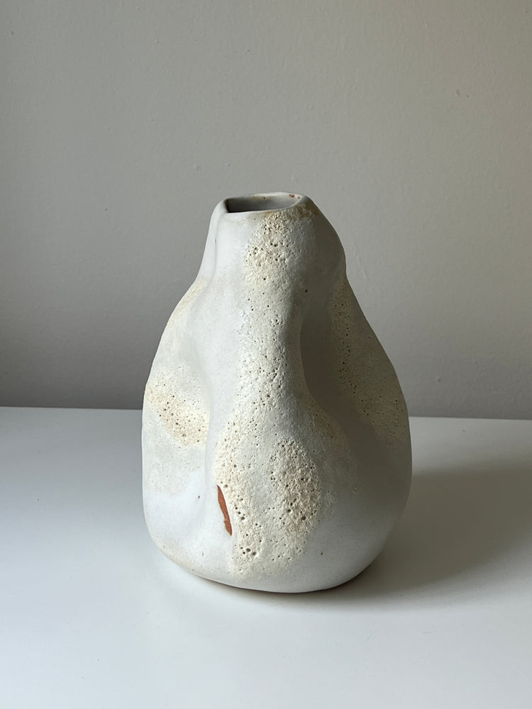 White Lava Vase, 2024