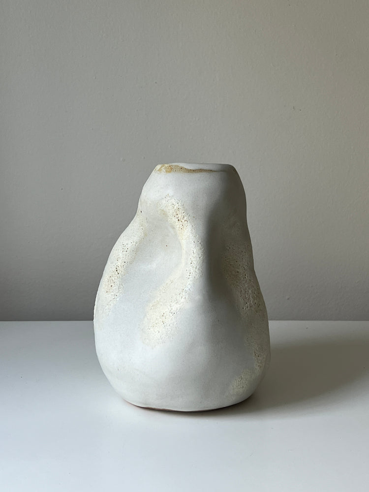 White Lava Vase, 2024