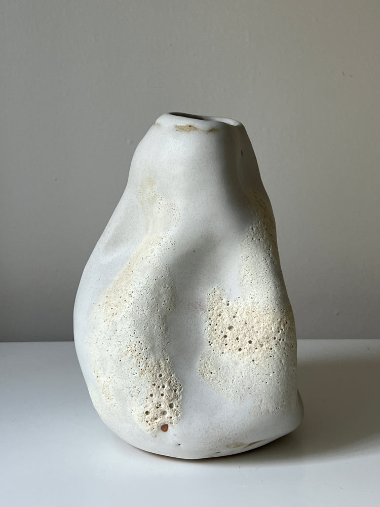 White Lava Vase, 2024