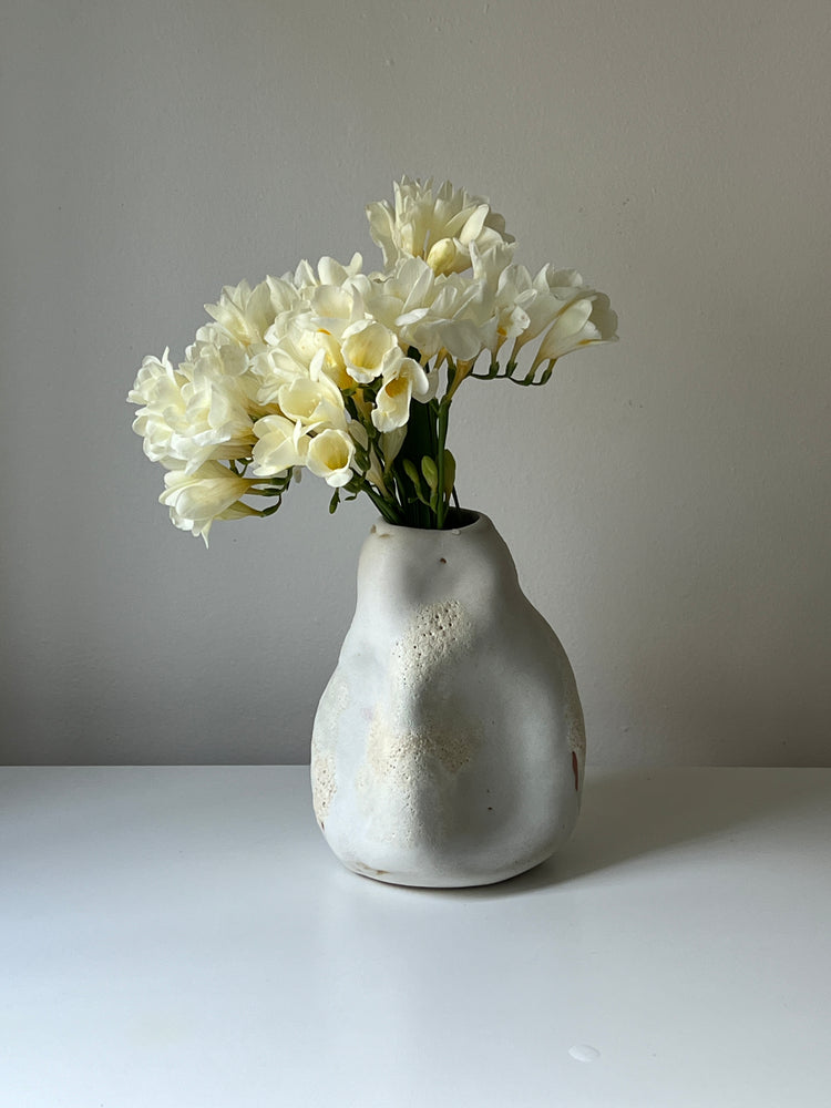 White Lava Vase, 2024