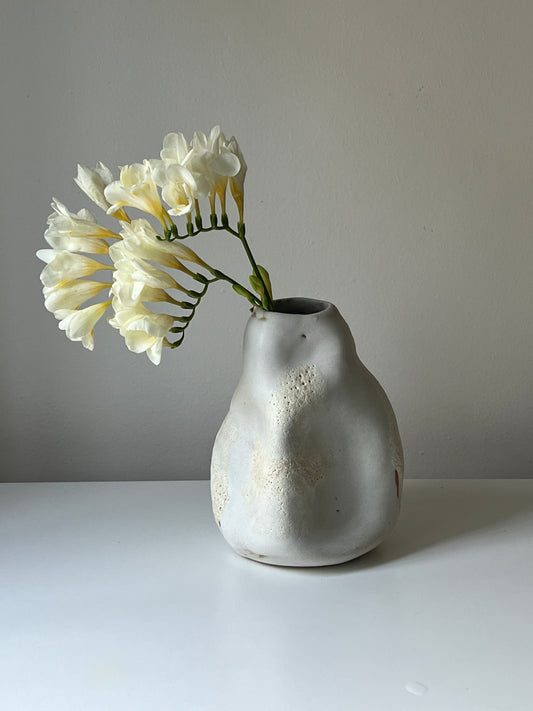 White Lava Vase, 2024