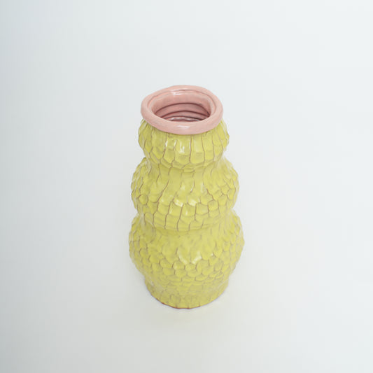 Yellow Snowman Vase, 2021